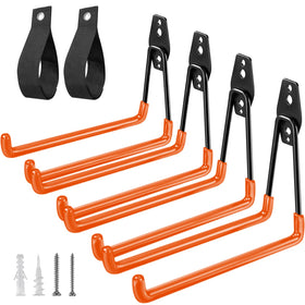 HUPBIPY garage hook with 7.7-inch U shape and non-slip coating for secure tool hanging.