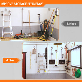 HUPBIPY hose and bulk-item hook supports tidy storage.