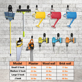 HUPBIPY screws and wall plugs for easy installation on multiple walls