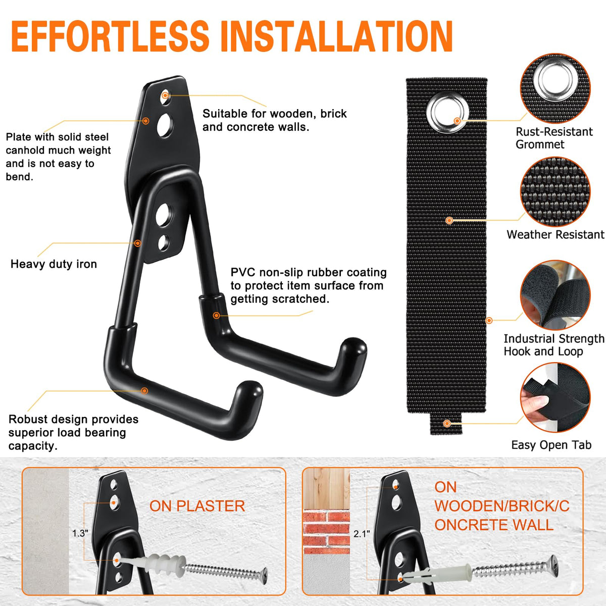 HUPBIPY multi-size hook set lets you tailor hangers to item size