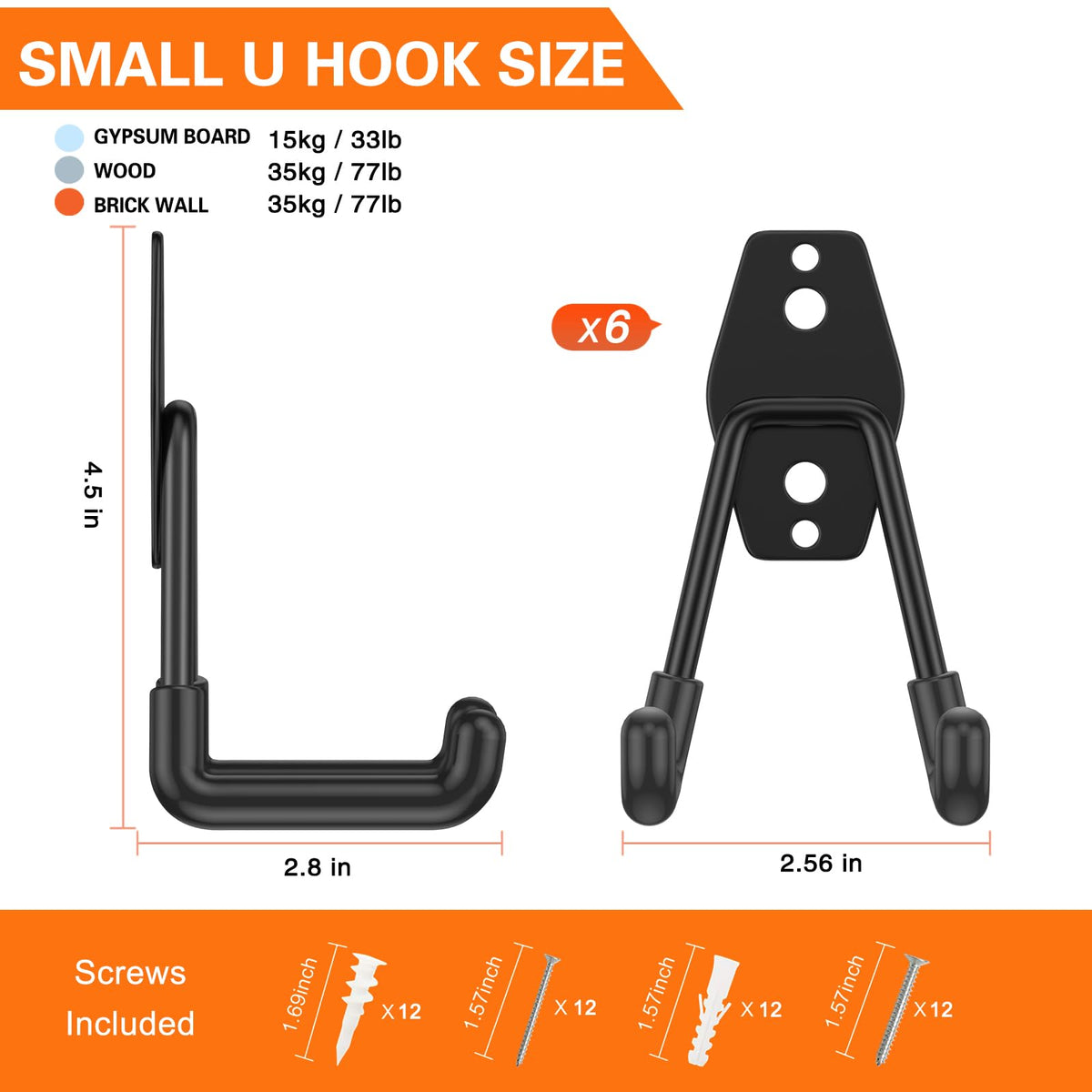 HUPBIPY rubber-coated hook protecting surfaces while securing garden tools.