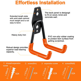 HUPBIPY tubular double hooks design enhances stability for heavier tools