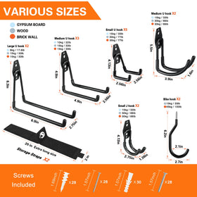 HUPBIPY tubular double hooks provide stable support for heavier gear