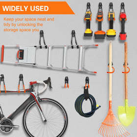 HUPBIPY offers six hook styles plus bike hooks for versatile organization.