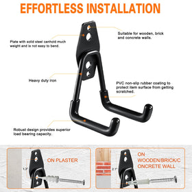 HUPBIPY wall-mount installation with included screws for various walls.