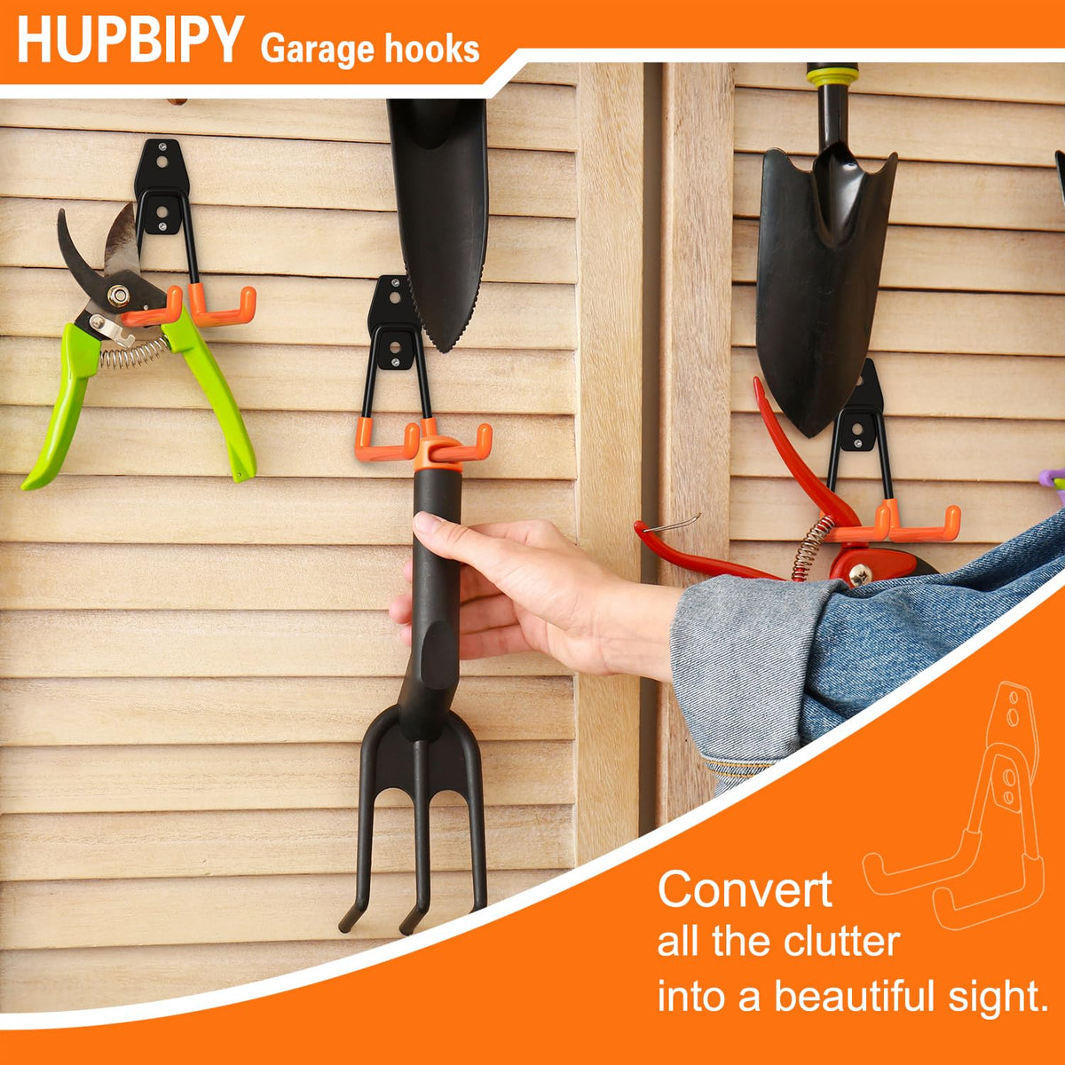 HUPBIPY wall-mounted storage helps declutter your space.