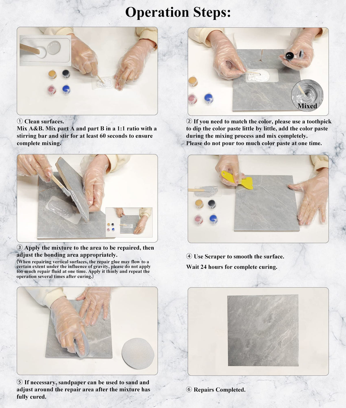 Hupeyna fiberglass shower repair fixes chips and cracks neatly.