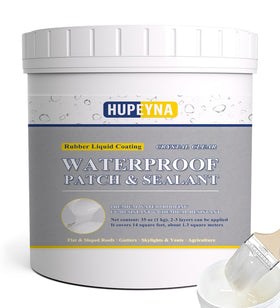 Hupeyna liquid waterproof sealant bottle pour showing easy pour-ready container for indoor exterior use