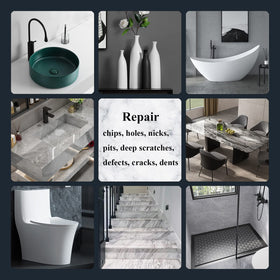 Hupeyna tile repair kit provides durable, color-matched results.