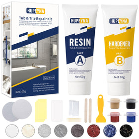 Hupeyna tub repair kit color match for seamless tub restoration.