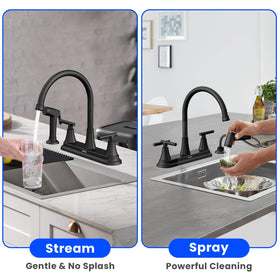 HURRAN 360-degree rotation faucet enables flexible operation in compact kitchens