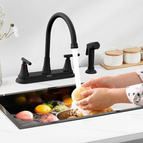 HURRAN 8-inch 4-hole installation view shows simple mounting steps