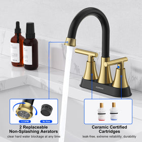 Hurran 90-degree lever handles provide precise temperature control