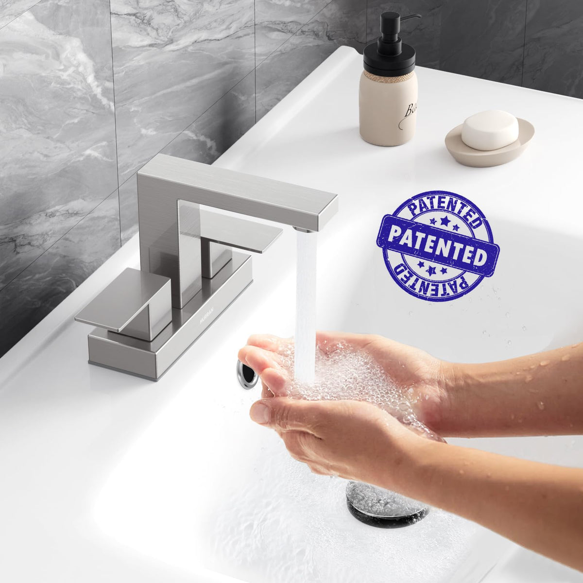 Hurran pop-up drain with overflow enhances maintenance