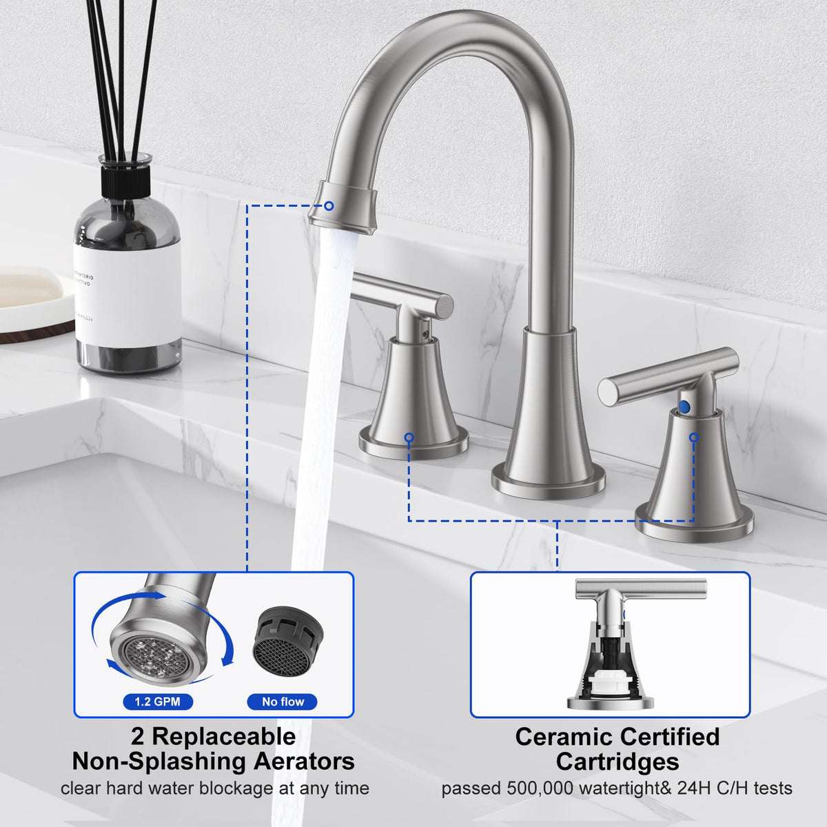 Hurran ceramic valve delivers drip-free operation for reliable daily use