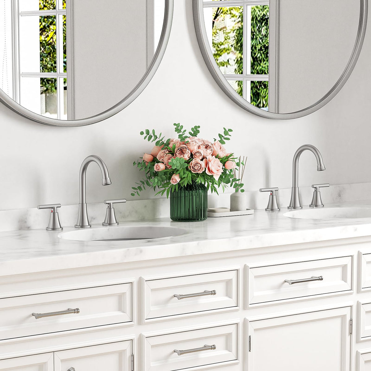 Hurran dual-lever handles simplify hot and cold control