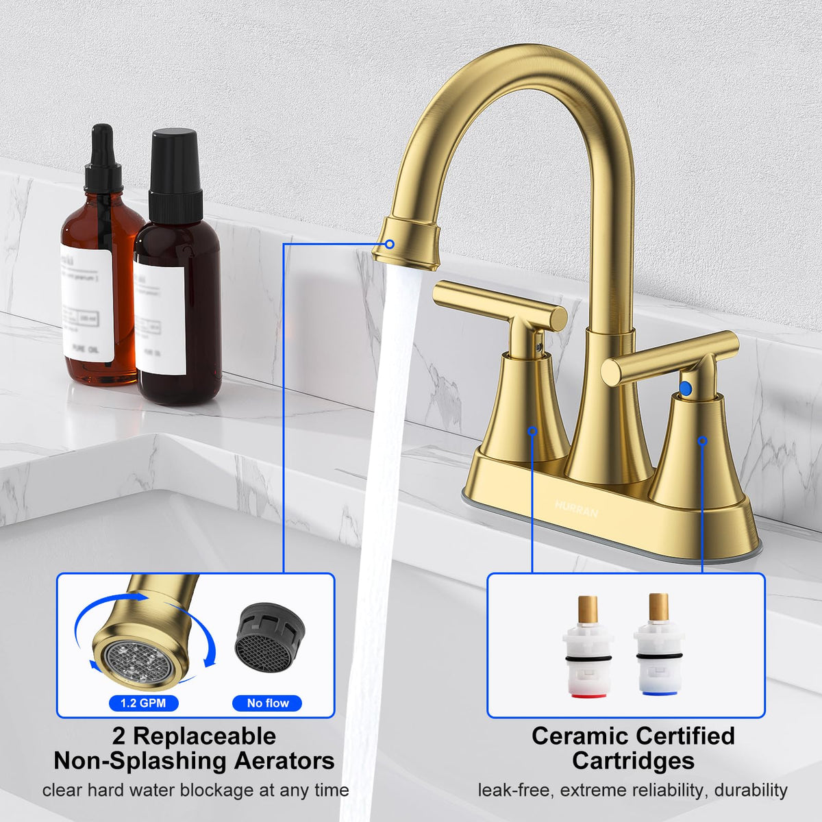 Hurran lead-free certification promotes safer, compliant bathroom use.