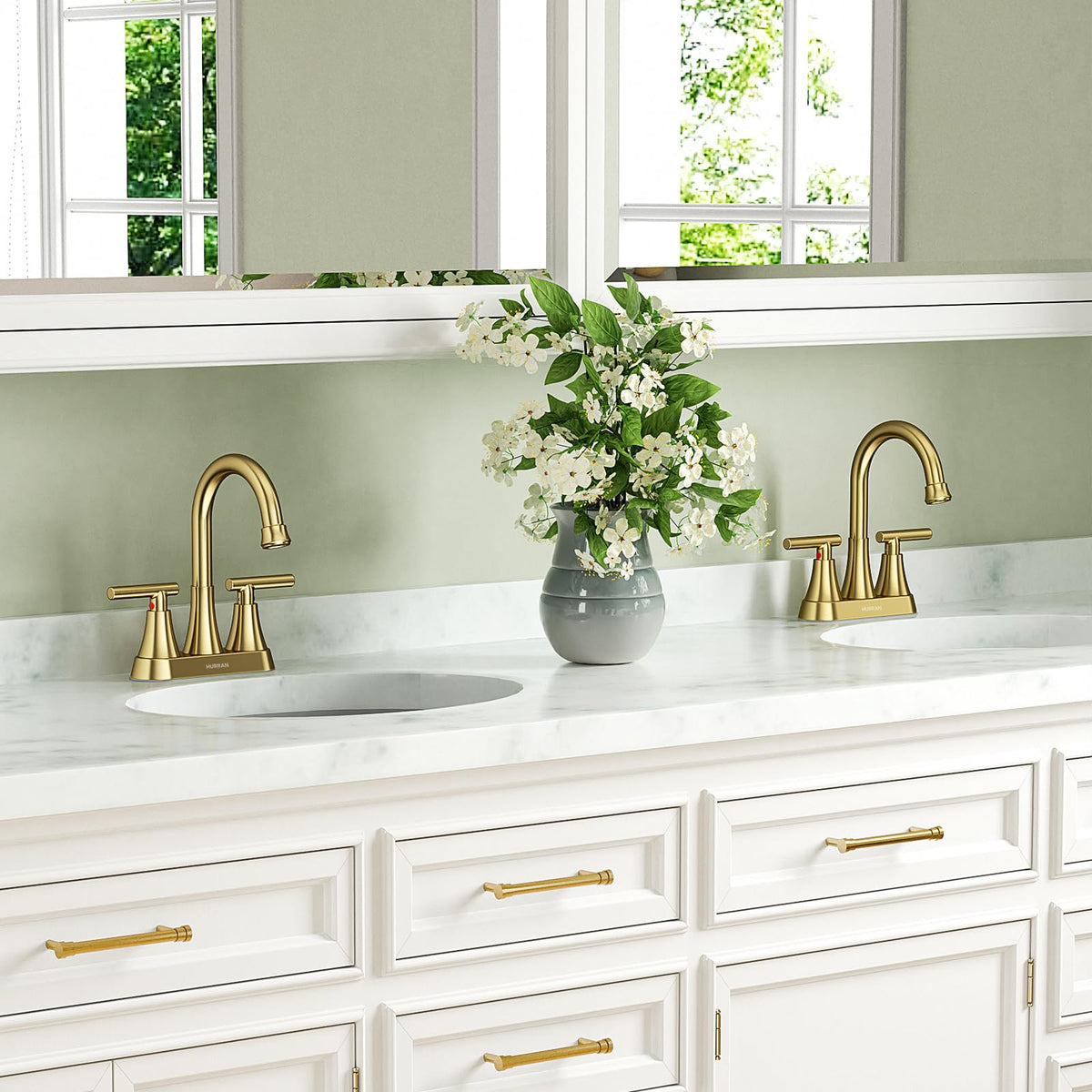 Hurran lead-free stainless steel faucet designed for safety and durability.