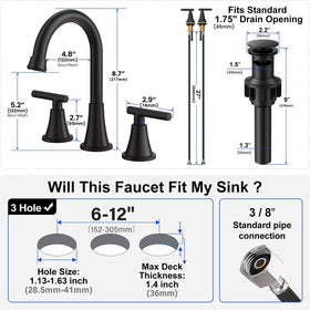 Hurran supply lines 27-inch pre-assembled for quick plumbing