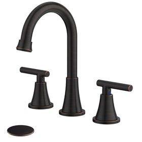 Hurran oil rubbed bronze faucet with 3-hole base for elegance