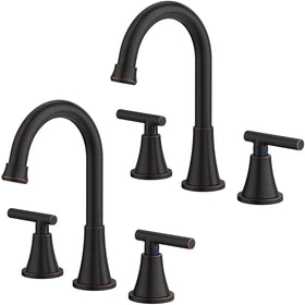 Hurran oil rubbed bronze faucet assembly shows easy installation and durability.