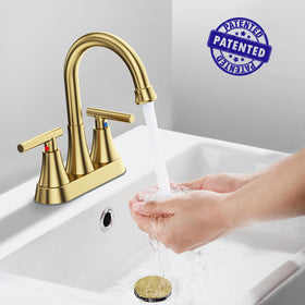 Hurran two supply hoses for quick, leak-resistant DIY installation.