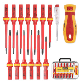 HURRICANE 1000V insulated screwdriver set front view for safe electrical work