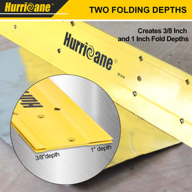 Hurricane 24in folding tool used for duct seaming and roofing applications.