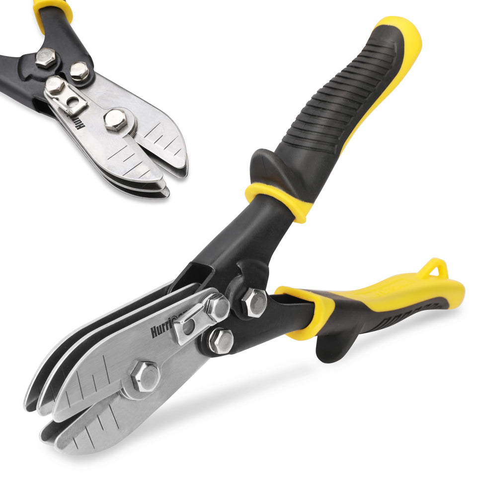 Hurricane 5-Blade Crimper front view for HVAC ducts with precise crimps.