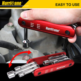 HURRICANE 6-in-1 folding nut driver set, 10mm: reliable power for larger fasteners.