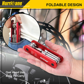 HURRICANE 6-in-1 folding nut driver set, 9mm: versatile fit for cabinetry and bikes.