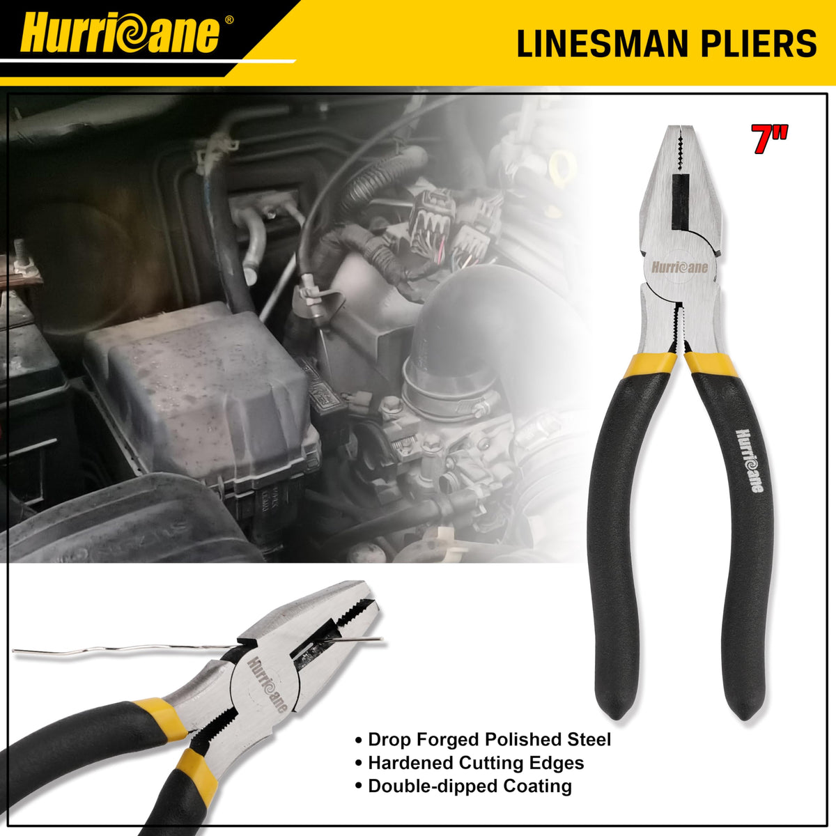 HURRICANE slip-joint pliers 6in ideal for tight spots and quick fixes