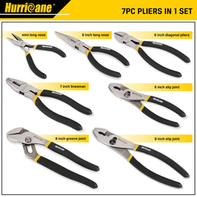 HURRICANE slip-joint pliers 8in shown for versatile gripping in repairs