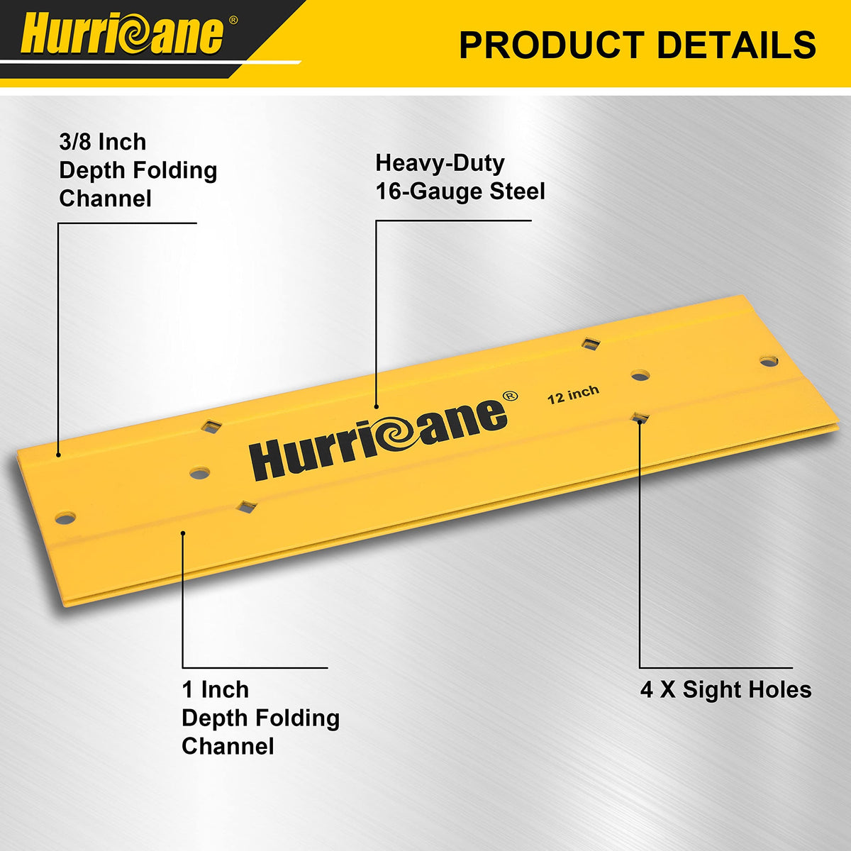 Hurricane duct bending tool in action enabling accurate ductwork bends.