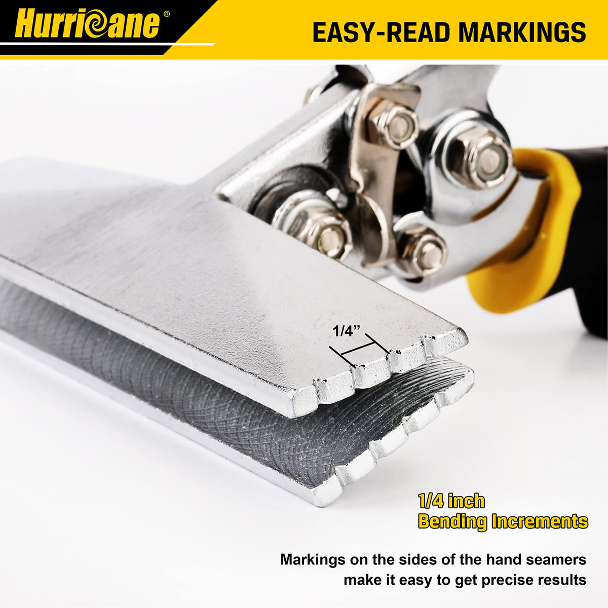 HURRICANE heavy-duty all-steel construction with nickel finish enhances durability