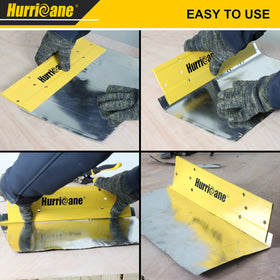 Hurricane heavy-gauge steel construction resists rust on job sites.