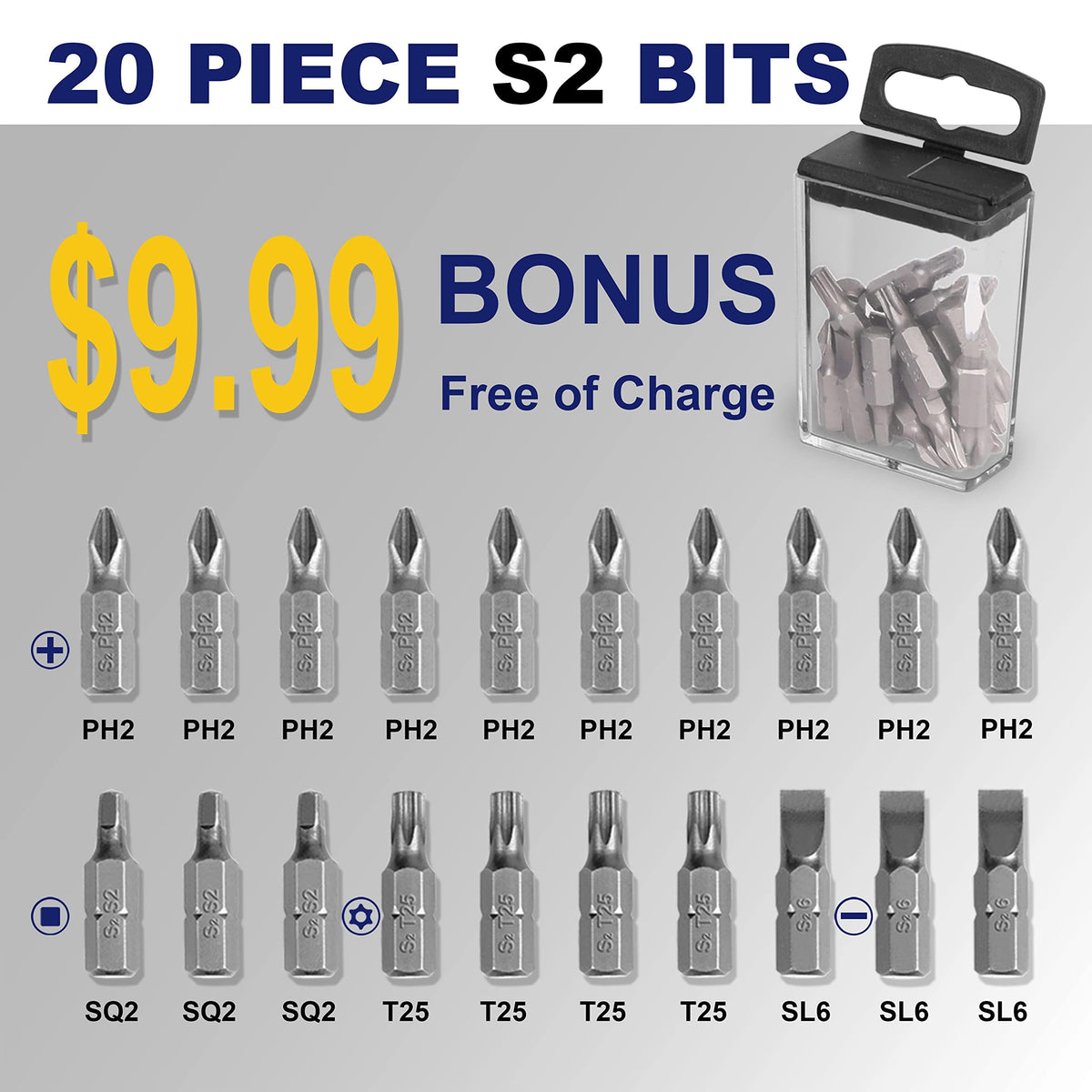 Hurricane S2 steel screwdriver bits provide lasting fastening performance
