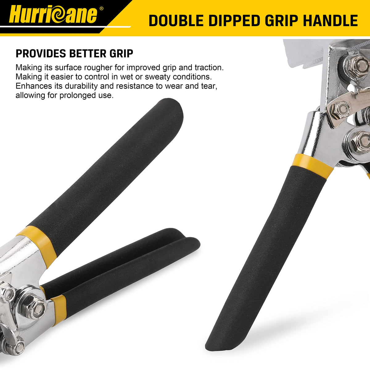 Hurricane seamer scale indicators show 1/4 inch increments for repeatable folds.