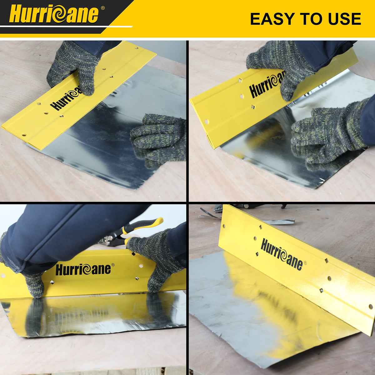 HURRICANE sight holes help align bends with precision.