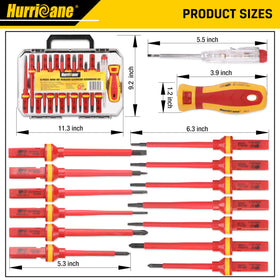 HURRICANE slotted tip close-up for flat-head screws