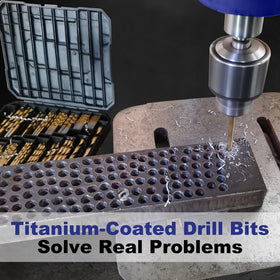 Hurricane full drill set in a hard storage case ideal for workshops.