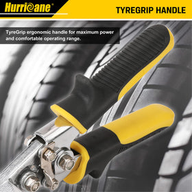 HURRICANE TyreGrip handle provides ergonomic grip for extended use