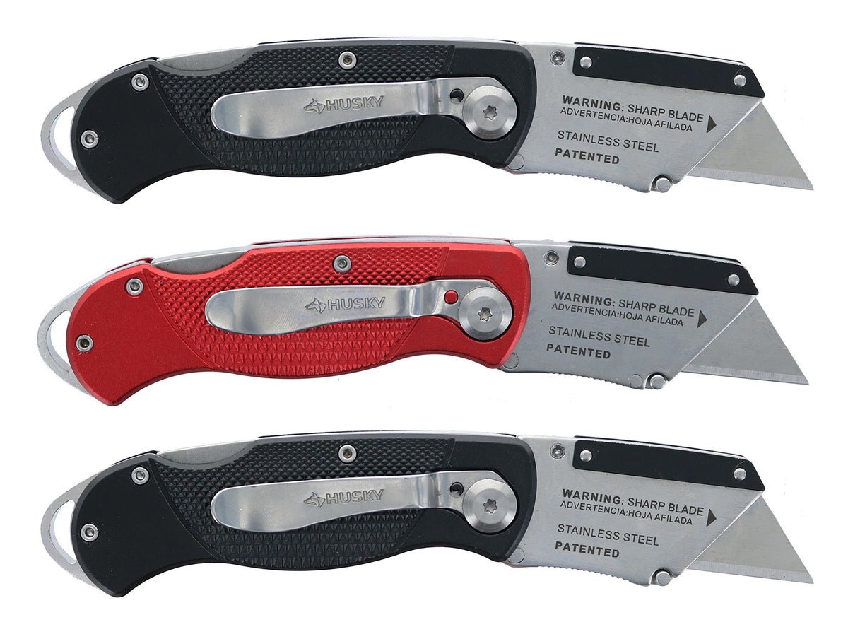 Includes three disposable blades for ready replacements on site.