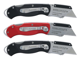 Includes three disposable blades for ready replacements on site.