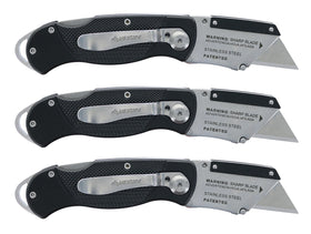 Husky folding knife features a lanyard loop for quick access and secure carry.