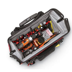 Husky GP-43196N13 rolling tote interior organized for quick tool access