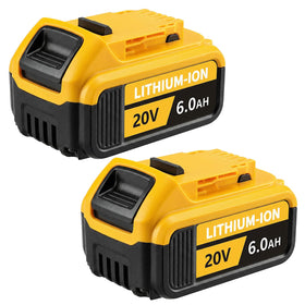 Husumzy 6.0Ah battery mounted on a DeWalt tool for extended site runtime