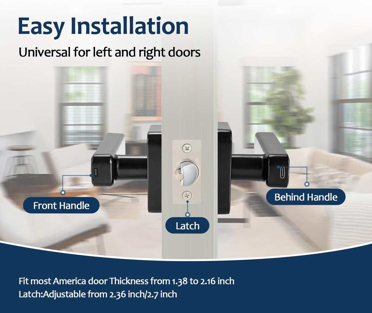 Hutehoute office door setup with multiple entry options.