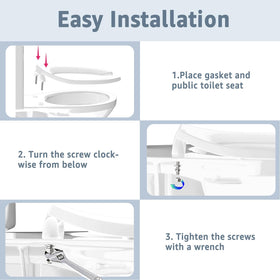 Huttdmel 18.5-inch elongated seat delivers ergonomic comfort in busy facilities.