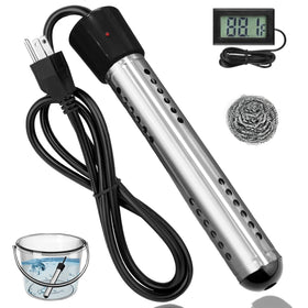 HUVOPUMO immersion water heater guard close-up, safety mesh visible